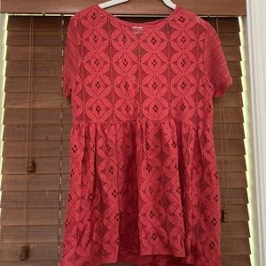 Maternity Tee with Lace Back Detail